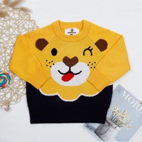Áo len bé trai KidsPlaza dài tay hình mặt cún HN22D