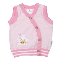 Áo len gile bé gái KidsPlaza ND23D (Hồng đậm)