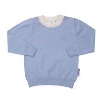 Bộ quần áo dài tay da cá bé gái KidsPlaza in gấu nơ TT23T (Tím) 1Y