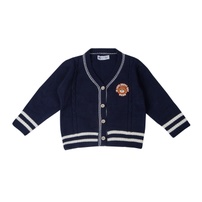 Áo len Mamago basic gắn gấu 25M-A03 (Tím) 