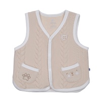 Áo gile bông cài giữa KidsPlaza HN23D (Be)
