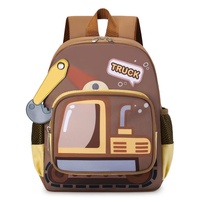 Balo trẻ em Mamago hình máy xúc chăm chỉ (Nâu)