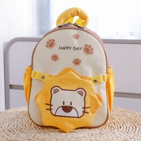 Balo trẻ em Mamago sư tử mặt vuông Happy (Vàng)