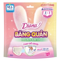 Băng vệ sinh quần Diana Double Fresh size M-L (2 quần)