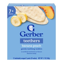 Bánh gạo ăn dặm Gerber vị chuối đào 48g