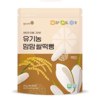 Bánh gạo hữu cơ thanh dẹt Mom's Mi vị nguyên bản 25g (6M+)