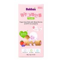 Bánh ngũ cốc Babba's vị dâu, việt quất 40g