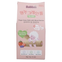 Bánh ngũ cốc Babba's vị dâu, việt quất 40g