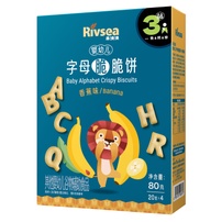 Bánh quy giòn Rivsea hình chữ cái vị chuối