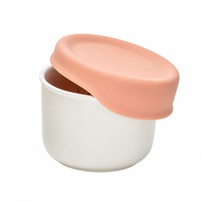 Bát ăn bằng sứ Moyuum cao cấp có nắp đậy (Đỏ cam)