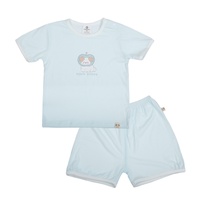 Bộ quần áo cộc tay cài vai KidsPlaza BBSTYLE ND26H (Xanh) 