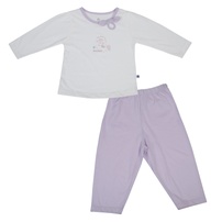Bộ dài bé gái KidsPlaza in ngựa happy HN26T (Trắng tím)
