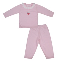 Bộ dài bé gái KidsPlaza in rabbit cổ bèo HN26T (Hồng)