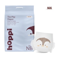 Bỉm - Tã dán Hoppi The Play size NB 62 miếng (cho bé dưới 5kg)