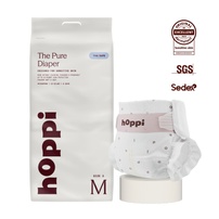 Bỉm - Tã dán Hoppi The Pure size M 44 miếng (cho bé 6-10kg)