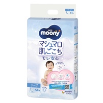 Bỉm - Tã dán Moony size L 54 miếng (9 - 14kg)