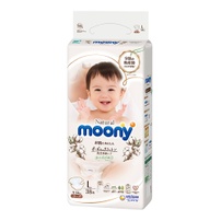 Bỉm - Tã dán Moony Natural size L 38 miếng (9 - 14kg)