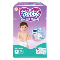 Bỉm - Tã quần Bobby size L 70 miếng (cho bé 9 - 13kg)