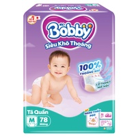 Bỉm - Tã quần Bobby size M 78 miếng (cho bé 6 - 11kg)