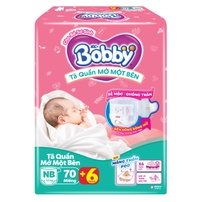 Bỉm - Tã quần Bobby mở một bên size Newborn 70 miếng (cho bé từ < 5.5kg)