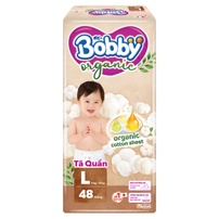 Bỉm - Tã quần Bobby Organic size L 48 miếng (cho bé 9 - 14kg)