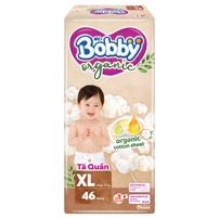 Bỉm - Tã quần Bobby Organic size XL 46 miếng (cho bé 12 - 17kg)