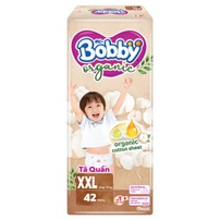 Bỉm - Tã quần Bobby Organic size XXL 42 miếng (cho bé 15 - 25kg)