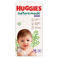 Bỉm/ tã quần Huggies Naturemade size M58 (cho bé từ 6-11kg) - EC