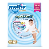 Bỉm - Tã quần Molfix Oxygen Ultra size M 76 miếng (cho bé 6-11 kg)
