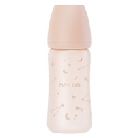 Bình sữa Moyuum thủy tinh bọc silicone sao 240ml