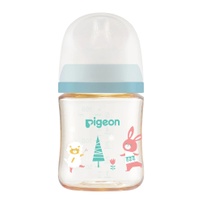 Bình sữa Pigeon PPSU Plus WN3 Nhật Bản in hình thú cưng 160ml