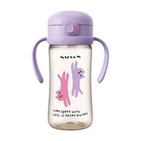 Bình tập uống PPSU Moyuum Purple Cat (Tím) 270ml
