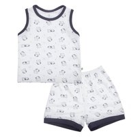 Bộ ba lỗ bé trai KidsPlaza Ang in trần ND26H (Trắng)