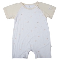 Bộ body cộc KidsPlaza in cá TT25H (Trắng be)