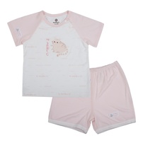 Bộ cộc cài vai KidsPlaza tay zec-lan M26H (Trắng hồng)