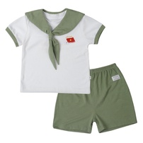 Bộ cộc KidsPlaza Otis có yếm in Việt Nam ND25 (Xanh)