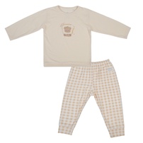 Bộ quần áo dài tay KidsPlaza Otis caro in gấu ND26T (Be)