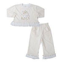 Bộ đồ bé gái Kidsplaza in chú vịt HN25D (Trắng) 