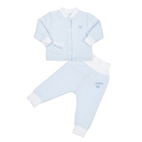 Bộ quần áo bông cài giữa KidsPlaza HN23D (Xanh)