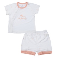 Bộ quần áo cộc bé gái KidsPlaza Otis ND25H (Trắng)