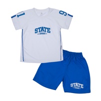 Bộ quần áo cộc tay sơ sinh Kiza in dâu BA23H (Hồng)