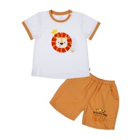 Bộ yếm Kidsplaza in gấu AT23H (Hồng) 9-12M