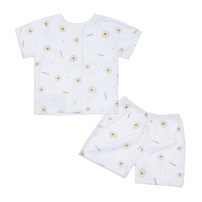 Bộ quần áo cộc tay cài giữa O!Baby in sư tử DN23