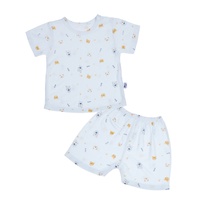 Bộ quần áo cộc tay bé trai KidsPlaza in Marathon TT23H (Cam) 3Y