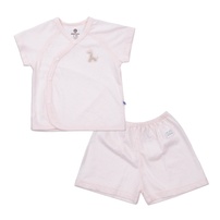 Bộ quần áo dài tay cài giữa O!Baby in thỏ DN23 (Trắng) 12-18M