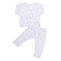 Bộ quần áo dài tay cài giữa O!Baby in gấu DN24