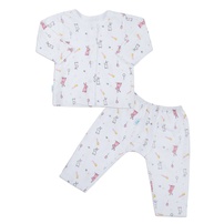 Bộ quần áo dài tay bé gái KidsPlaza in nổi gấu TT23T (Hồng) 1Y