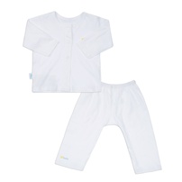Bộ quần áo dài tay O!Baby DN23 (Trắng) 