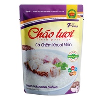 Cháo tươi cá chẽm khoai môn Cây Thị cho bé 7M+ (240g)