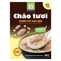  Cháo tươi Sài Gòn Food vị chim cút hạt sen 240g cho bé 12M+